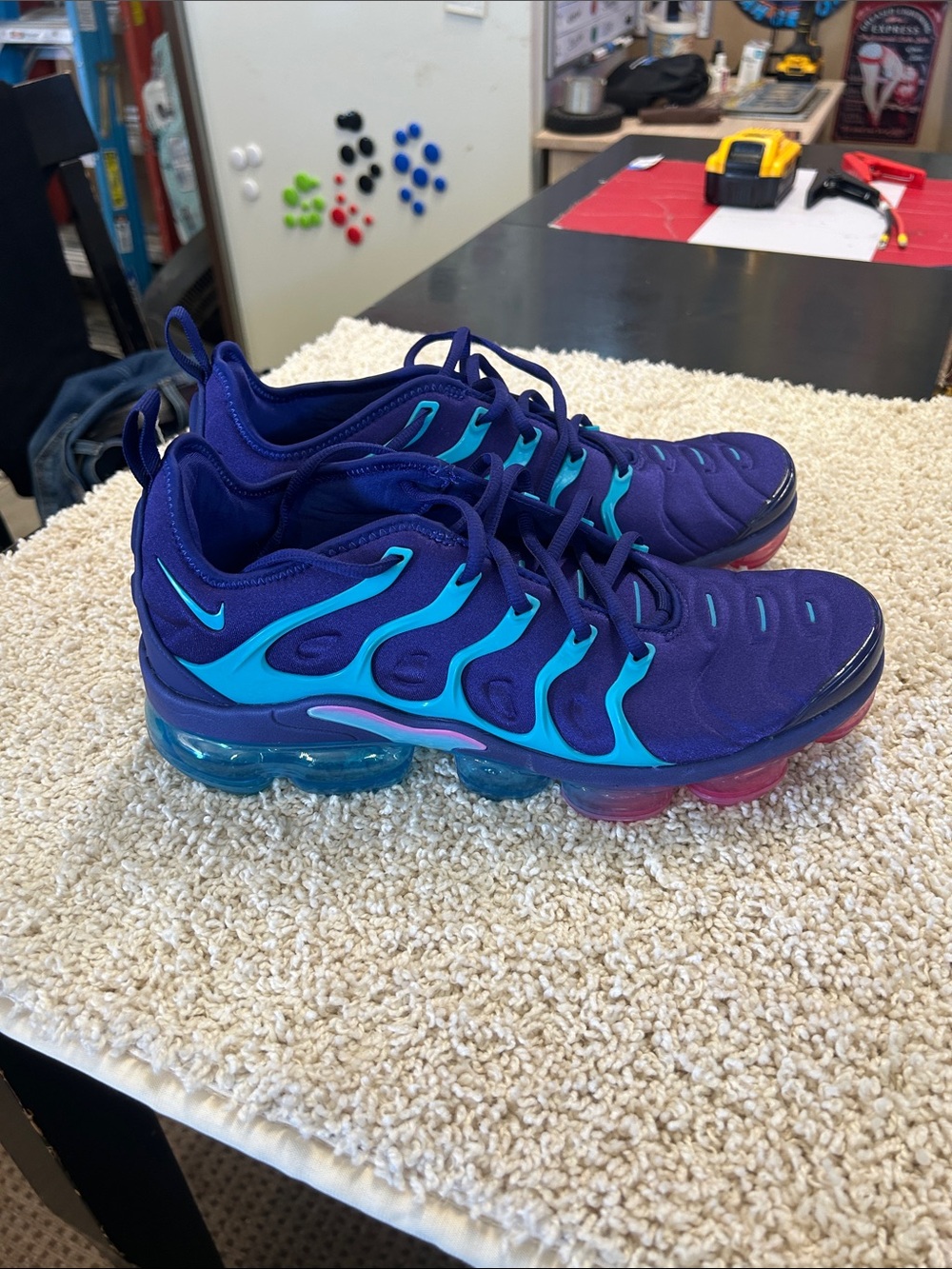 Nike Purple and Teal Gradient VaporMax Sneakers